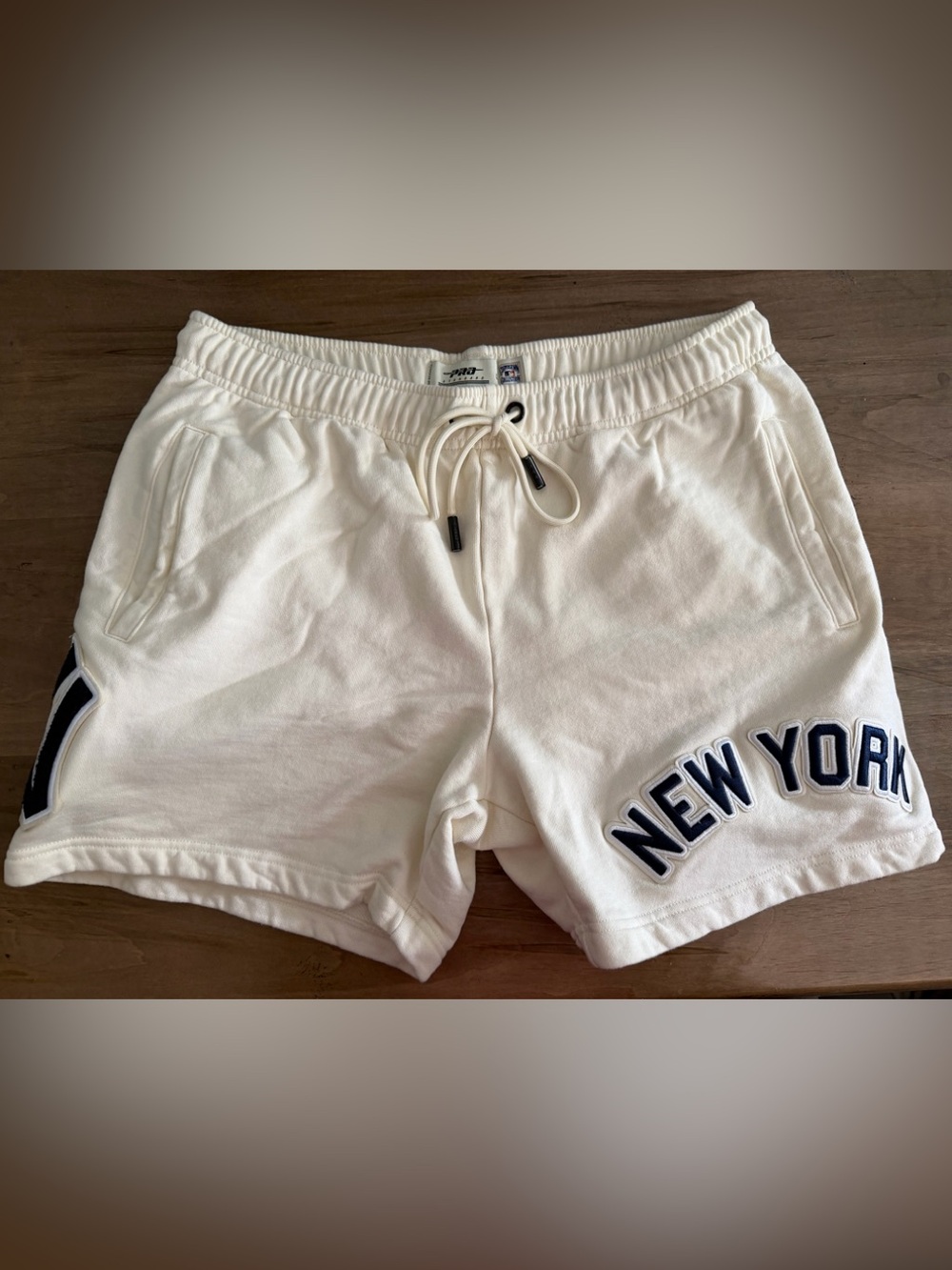 Pro Standard Cooperstown Collection Men's Drawstring Shorts with Patches EUC